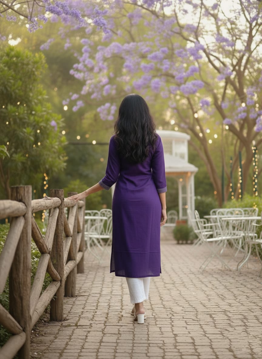 Vertical Fabric Kurti